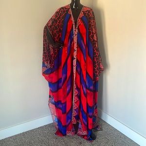 Sai sankoh multi print kaftan - free size